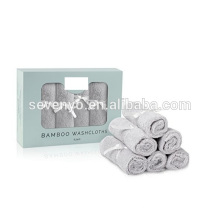 100% Bambus Baby Waschlappen (6er Pack) | Extra weiche und saugfähige Handtücher für Babys empfindliche Haut | Perfekte 10 &quot;x 10&quot; wiederverwendbare Wischtücher